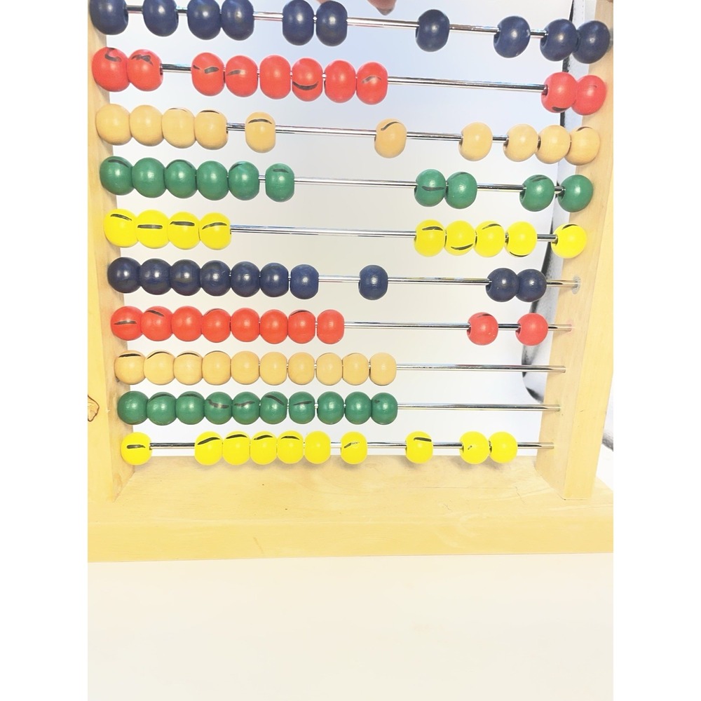 Wood Abacus 12" x 12" Great Decor for Kid Rooms